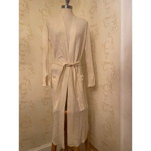 Halston Hertiage Linen Blend Stunning Cardigan Sweater